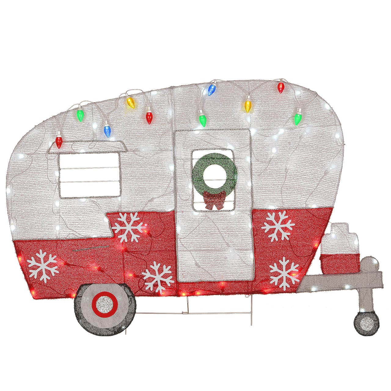 32'' Pre-Lit Christmas Camper Decoration